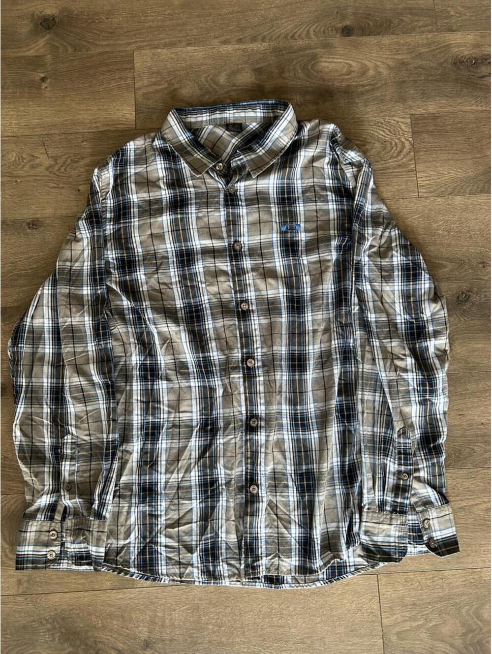 vintage oakley plaid button up shirt men’s XXL